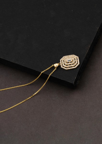 14 Ayar Köşeli Baget Altın Kolye fiyatları