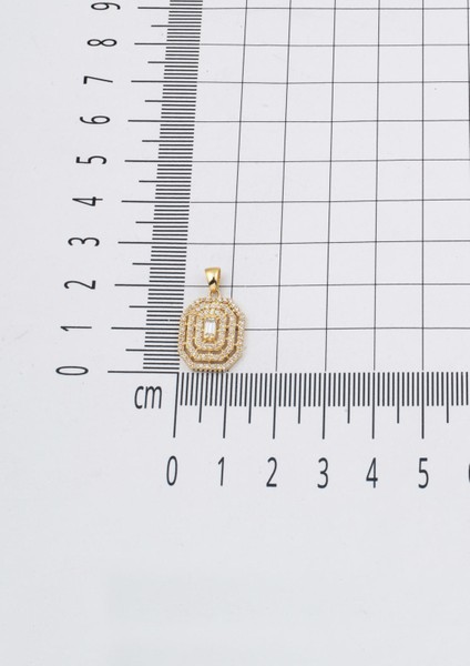 14 Ayar Köşeli Baget Altın Kolye modelleri