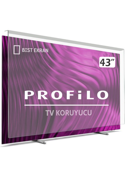 Profilo Led Tv 43" inç 108 cm Tv Ekran Koruyucu