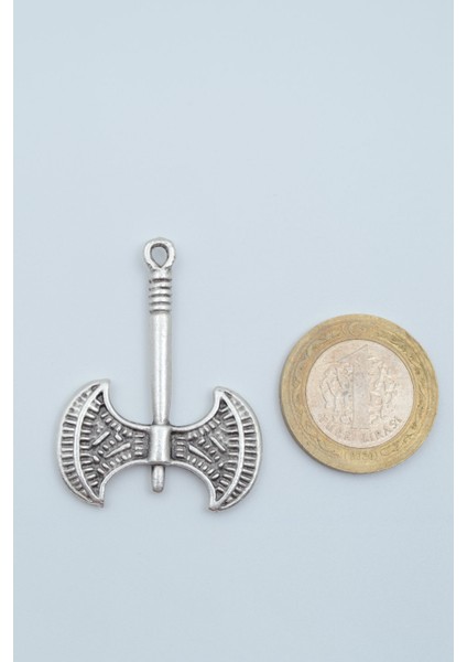 Balta Gümüş Kaplama Deri İp Kolye fırsatları