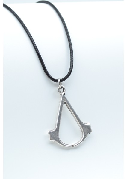 Assassin's Creed Deri ip Kolye - Gümüş Kaplama - Kadın Erkek Kolye - No:760