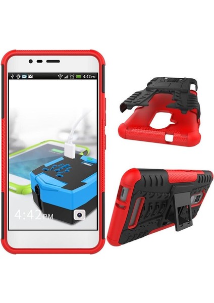 Asus Zenfone 3 Max 5-2 Inç Uyumlu Kılıf Tank Silikon Kılıf Kırmızı fırsatları