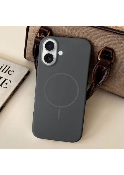 Apple iPhone 16 Plus Uyumlu Kılıf Zebana Liquid Soft Silikon Kılıf (Kablosuz Şarj Destekli) Gri fiyatları