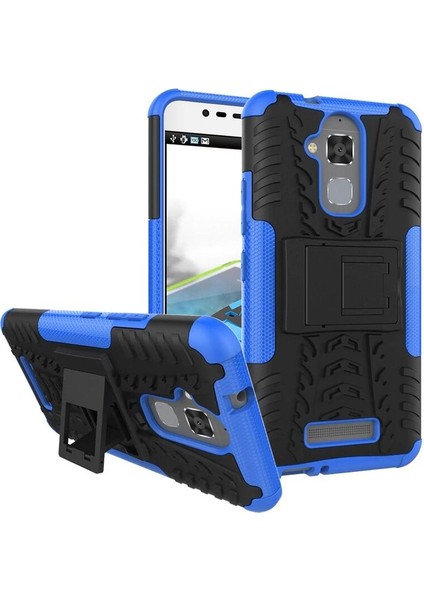 Asus Zenfone 3 Max 5-2 Inç Uyumlu Kılıf Tank Silikon Kılıf Mavi