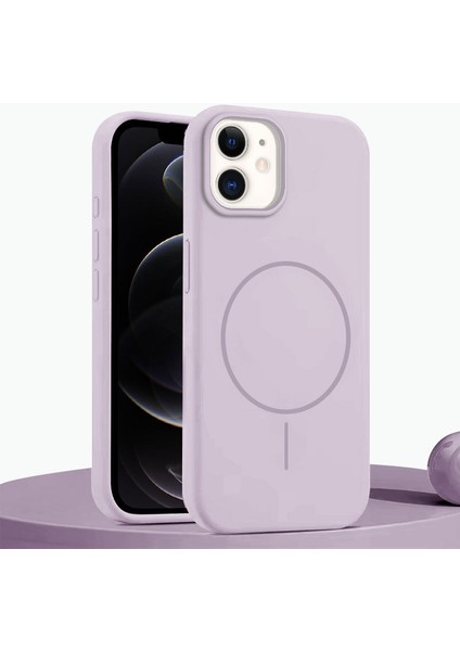 Apple iPhone 11 Uyumlu Kılıf Zebana Liquid Soft Silikon Kılıf (Kablosuz Şarj Destekli) Lila