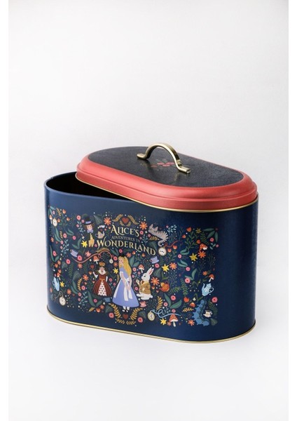 Fairytale Desenli Oval Ekmek Kutusu, Metal Ekmeklik, Ekmek Sepeti, 10,4 Lt fiyatları