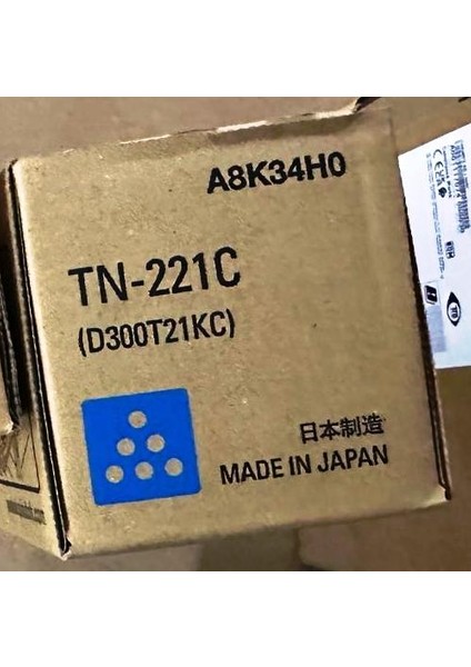 D320/D330/CM Konica Minolta TN-221C /A8K34H0 Mavi Orjinal Toner