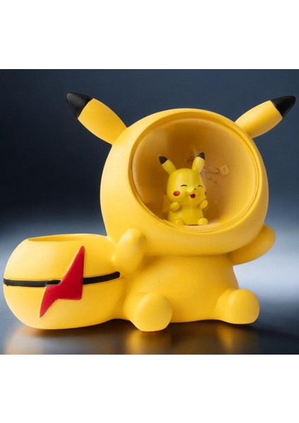 Pokemon Pikachu Kalemlikli LED Işıklı Gece Lambası Dekoratif Biblo modelleri