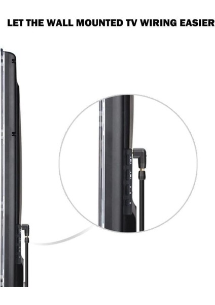 HDMI L Dirsek 90 Derece Çevirici Dönüştürücü Uzatma Adaptörü 4519