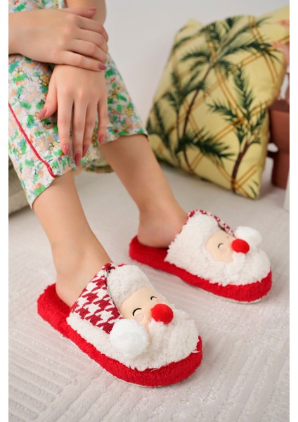 Noel Baba Yılbaşı Terliği Ev Pandufu Ev Terliği Misafir Terliği Noel Baba fiyatları