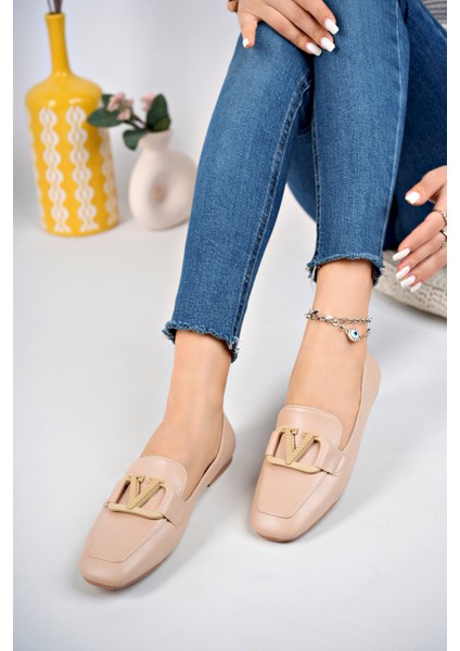 Kadın Babet Rahat Ortopedik Taban Deri Cilt