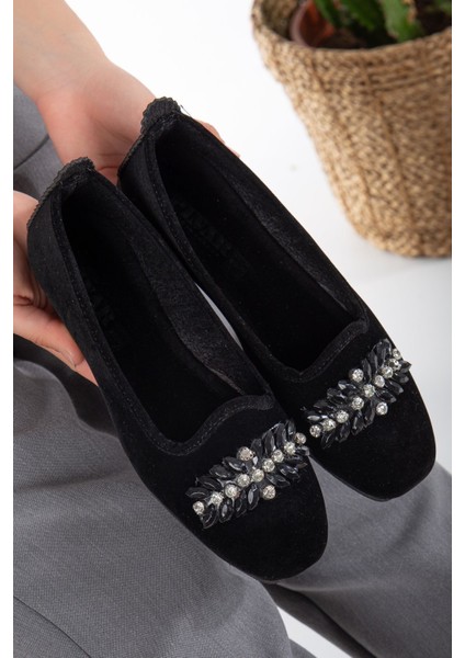 Kadın Babet Hafif Rahat Taban Ortopedik Süet Anne Ayakkabısı Ev Babeti