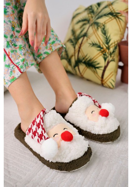 Noel Baba Yılbaşı Terliği Ev Pandufu Ev Terliği Misafir Terliği Noel Baba fiyatları