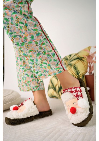 Noel Baba Yılbaşı Terliği Ev Pandufu Ev Terliği Misafir Terliği Noel Baba modelleri