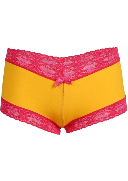 Kadın Pamuklu 2li Boxer Sarı 40265 fiyatları