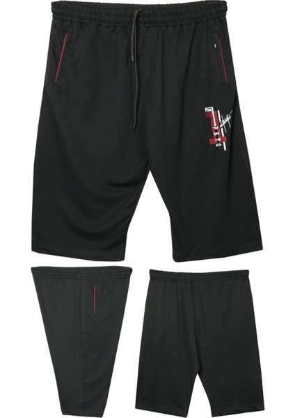 Erkek Büyük Beden 110 - 150 Kilo Arası Için Uygun Pine1 Yazılı Penye Kapri