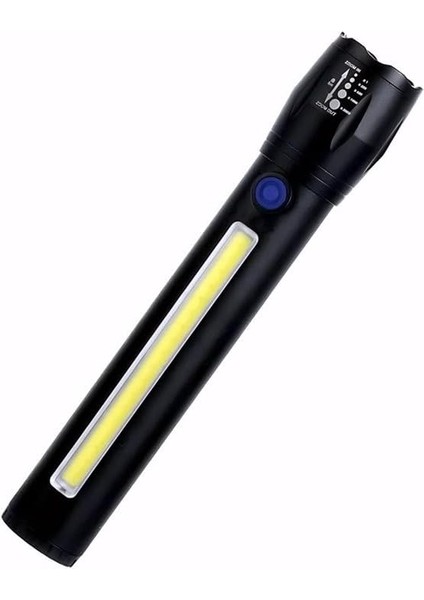LED El Feneri Yüksek Parlaklık, Şarj Edilebilir ve Taşınabilir, 450 Lümen
