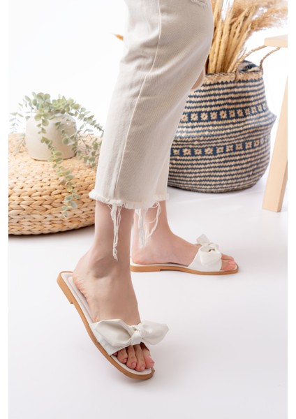 Yazlık Fiyonk Detaylı Kadın Terlik Sandalet Rahat Hafif Taban fiyatları