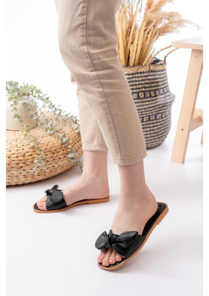 Yazlık Fiyonk Detaylı Kadın Terlik Sandalet Rahat Hafif Taban fiyatları