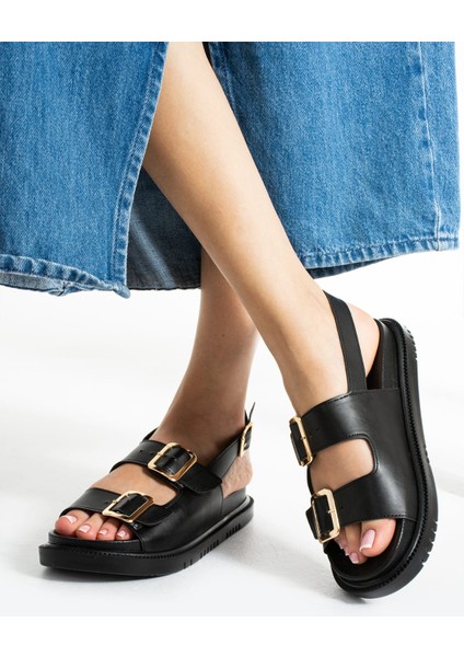 Chnel Cırtlı Düz Taban Kadın Sandalet Rahat Taban indirimleri