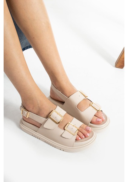 Chnel Cırtlı Düz Taban Kadın Sandalet Rahat Taban fırsatları