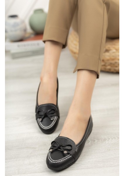 Kadın Babet Rahat Ortopedik Taban Deri Günlük Ayakkabı Düz Topuklu fiyatları