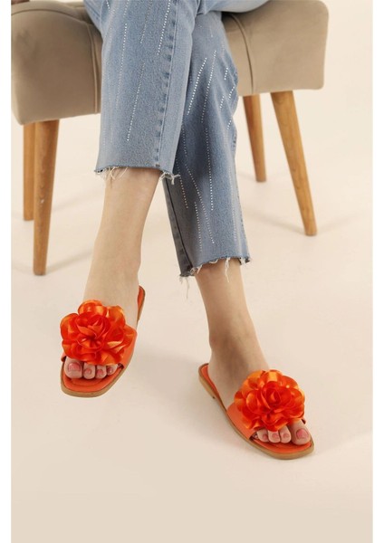 Yazlık Çiçek Detaylı Kadın Terlik Sandalet Rahat Hafif Taban fiyatları