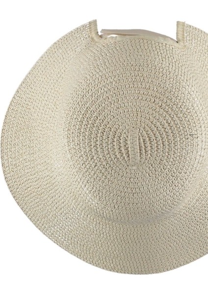 Kadın Hasır Fötr Şapka Şık Tasarım Rattan Model Ayarlanabilir Ölçü