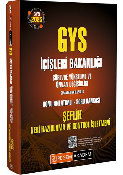 2025 GYS İçişleri Bakanlığı Şeflik Veri Hazırlama Ve Kontrol İşle