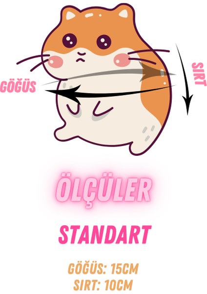 Hamster Için Yeşil Kurdaleli Mor Elbise