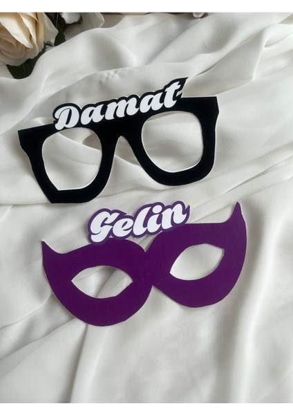 Gelin Damat Kağıt Gözlük