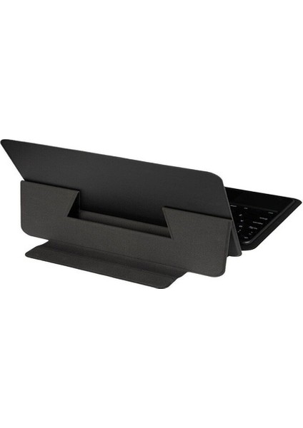Ensueno Ipad Pro 12.9 2020 (4.nesil) Uyumlu Border Keyboard Bluetooh Bağlantılı Standlı Klavyeli Tablet Siyah Siyah