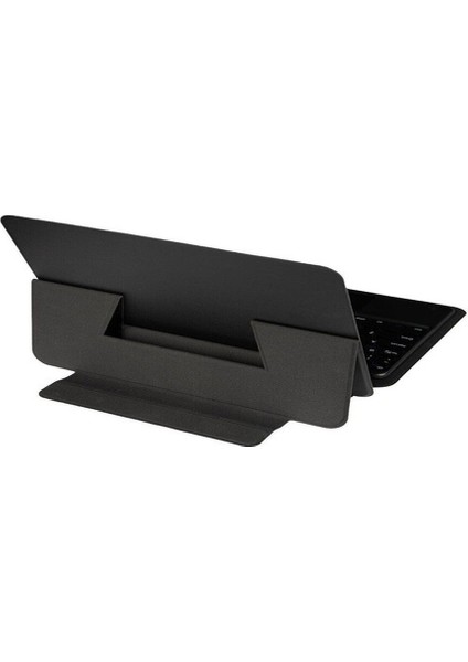 Ensueno Ipad Pro 12.9 2021 (5.nesil) Uyumlu Border Keyboard Bluetooh Bağlantılı Standlı Klavyeli Tablet Siyah Siyah
