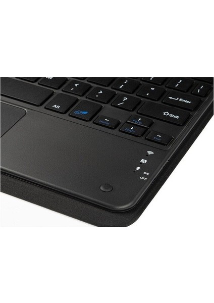 Ensueno Ipad Pro 12.9 2021 (5.nesil) Uyumlu Border Keyboard Bluetooh Bağlantılı Standlı Klavyeli Tablet Siyah Siyah modelleri