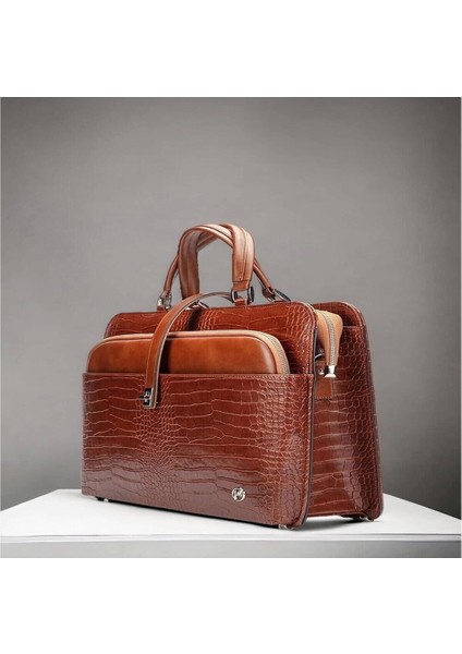 Evrak Laptop Çantası Taba Rugan 13