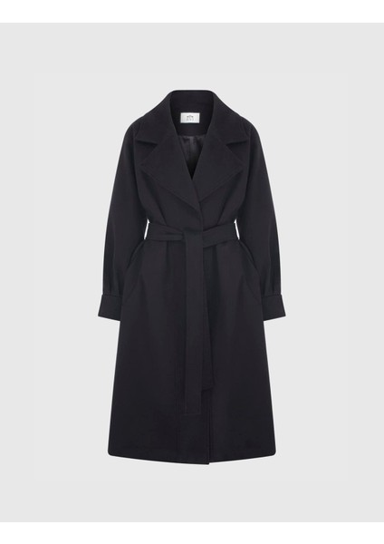 Camila Kadın Siyah Kaban Standart Beden modelleri