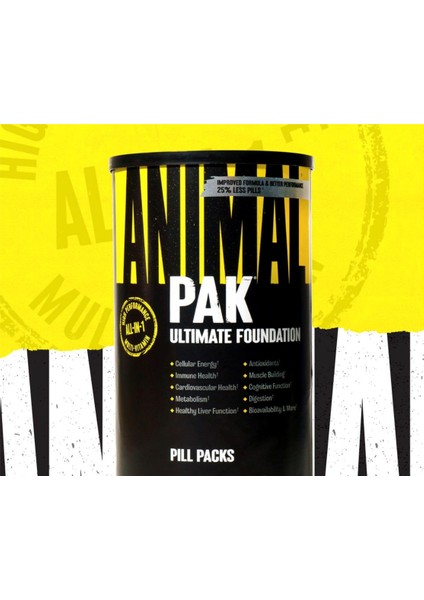 Animal Pak New Series The Ultimate Foundatıon Pack, 30 Packs. Abd Menşei. Avrupa Değil. 3856 modelleri