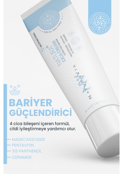 Naturavıa Cosmetıcs Hyalüronik Asit Serum 30 Mlna & Bariyer Onarıcı Nemlendirici Cica Krem 40 Mlhyalüronik Asit Serum 30 Mlna & Bariyer Onarıcı Nemlendirici Cica Krem 40 ml modelleri