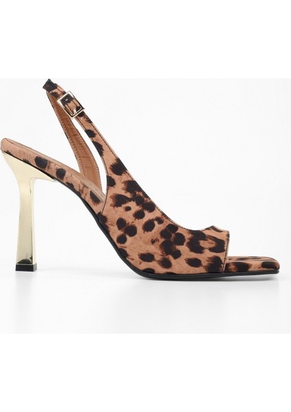 Kadın Swish Leopar Saten Topuklu Ayakkabı fiyatları