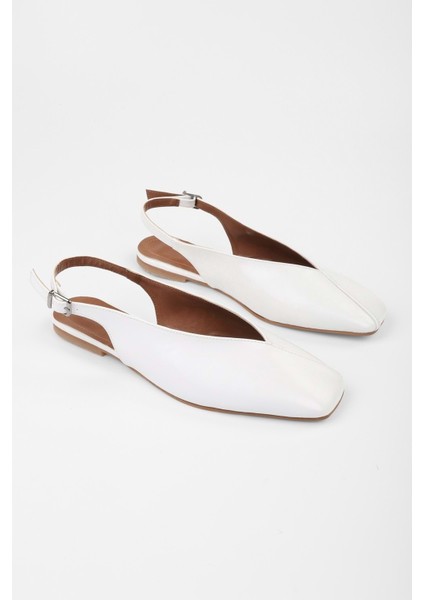 Kadın Noya Beyaz Cilt Babet