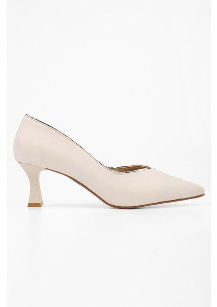 Kadın Elan Ten Zara Saten Kısa Topuklu Stiletto modelleri