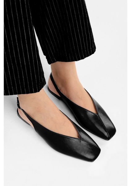 Kadın Noya Siyah Cilt Babet