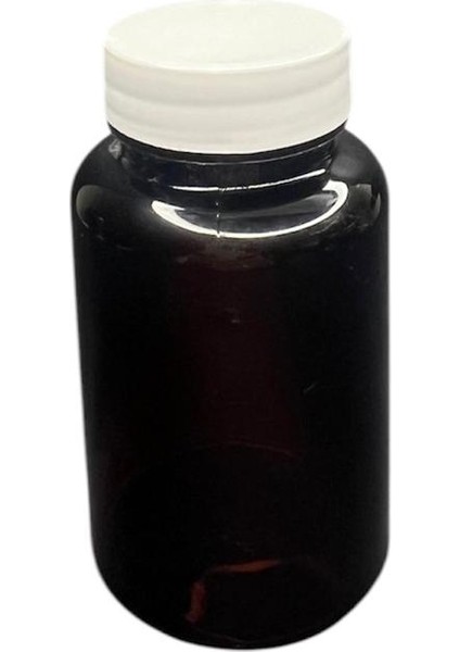 150 ml Siyah Tablet Şişesi Beyaz Kapak, 12 Adet, Tablet Şişesi, Ecza Şişesi, Kozmetik Şişe