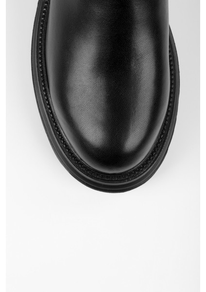 Kadın Loka Siyah Kalın Taban Bot indirimleri