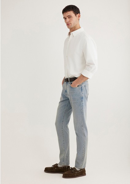 Milan Classic Denim Vintage Açık Mavi Jean Pantolon 0081089772