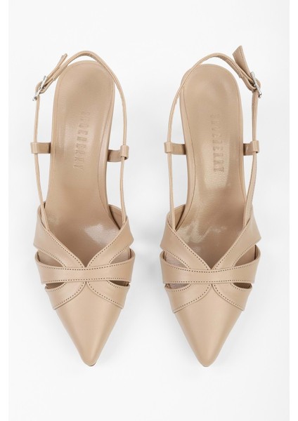 Kadın Liora Ten Cilt Kısa Topuklu Stiletto modelleri