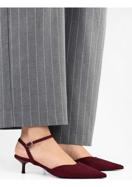 Kadın Raphael Bordo Süet Stiletto
