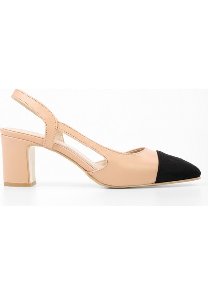 Kadın Elya Nude Cilt Kalın Topuklu Ayakkabı fiyatları