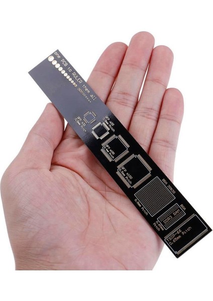 15CM Pcb Cetvel Referans Cetveli Ruler Smd Komponent Elektronik