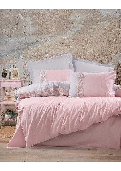 Çift Kişilik Nevresim Takımı Mila Pembe Yeni!!!